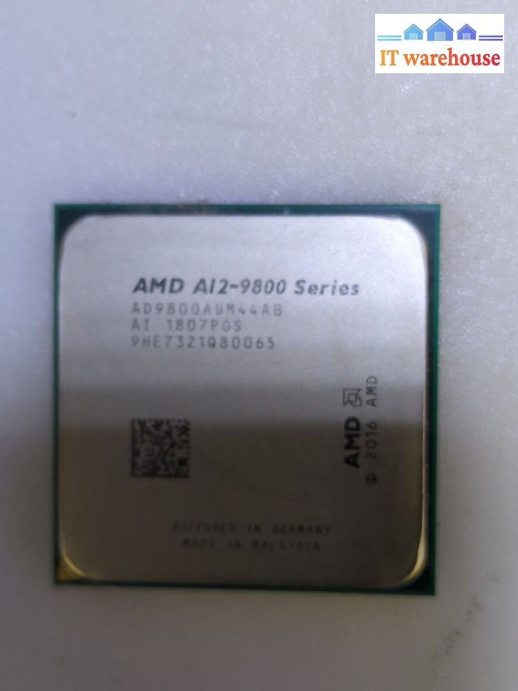 Amd A12-9800 Socket Am4 Cpu Processor 3.8Ghz 4-Core 8-Gpu 2M 65W Ad9800Au -