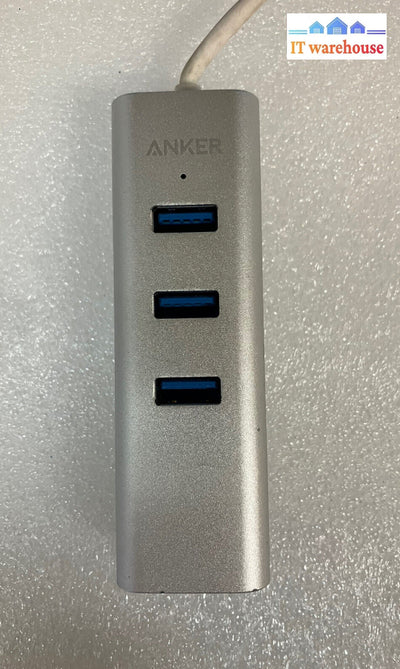 ~ Anker A7514 Unibody Usb To 3-Port 3.0 And Ethernet Hub Adapter / Converter