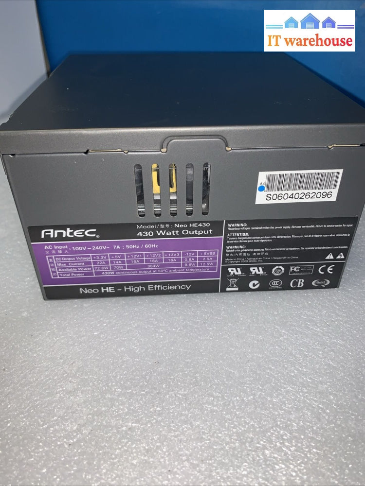 Antec Neo He430 430 Watt High Efficiency Computer Power Supply