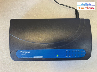 ~ Aopen Aor-411 Broadband Router Usb Print Server 90.18R10.411
