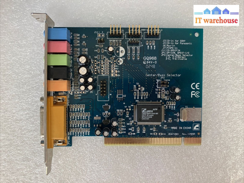 Aopen Cobra Aw850 Pci Internal Sound Card Gq968 Rev. Cm09A ~