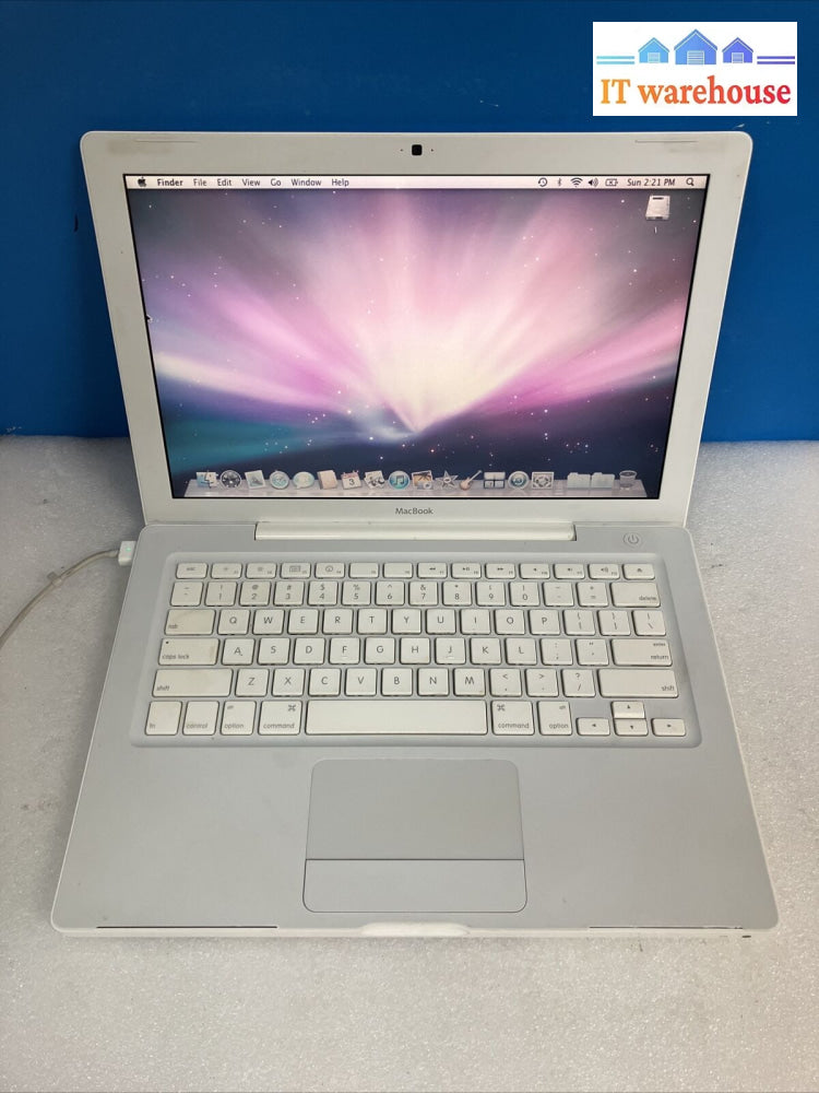 Apple 13’ A1181 Late 2007 Macbook C2D Cpu / 1Gb Ram 120Gb Hdd No Battery ~