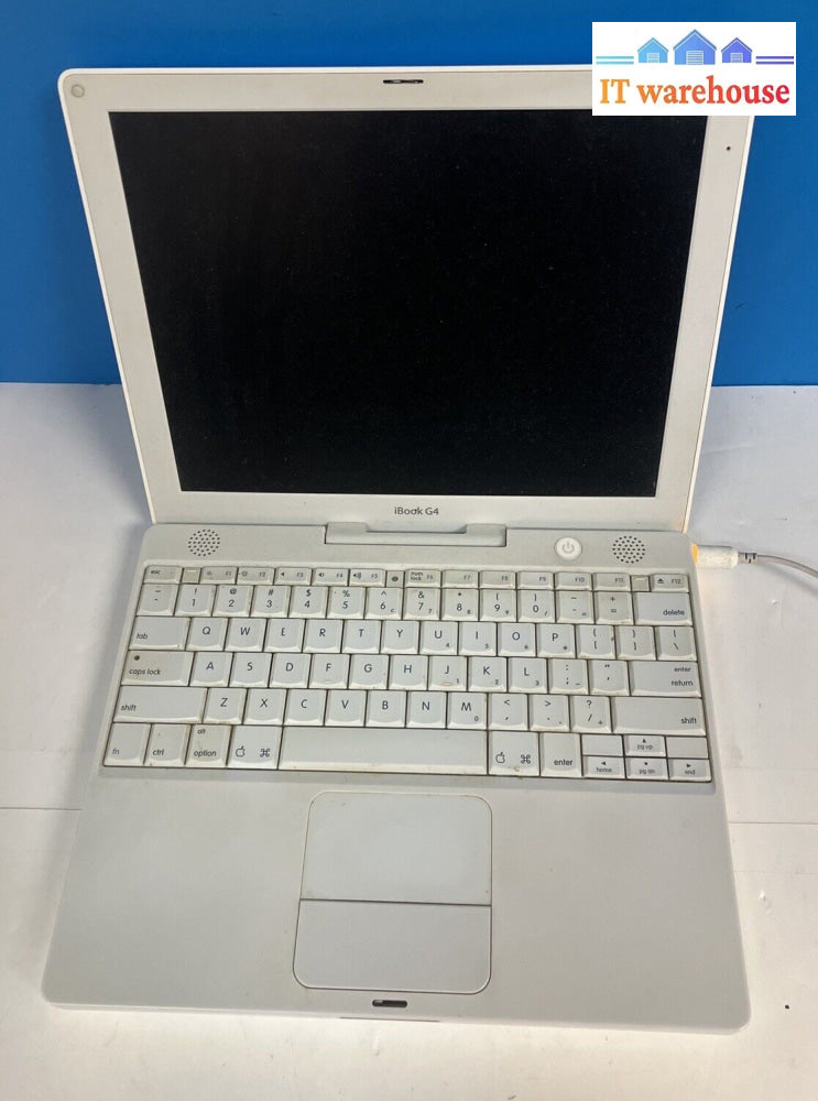 Apple Ibook G4 A1054 Laptop Powerpc Cpu / 640Mb Ram 30Gb Hdd Macos 10.4 ~