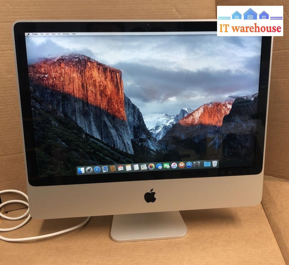 + Apple Imac Early 2008 A1225 24’ Core 2 Duo 2.8Ghz 4Gb 320Gb 10.11.6