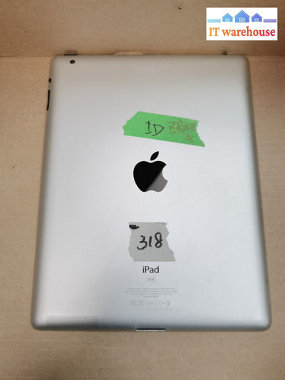 $ Apple Ipad 2 A1395 Silver 9.7’ 32 G Wifi --As Is