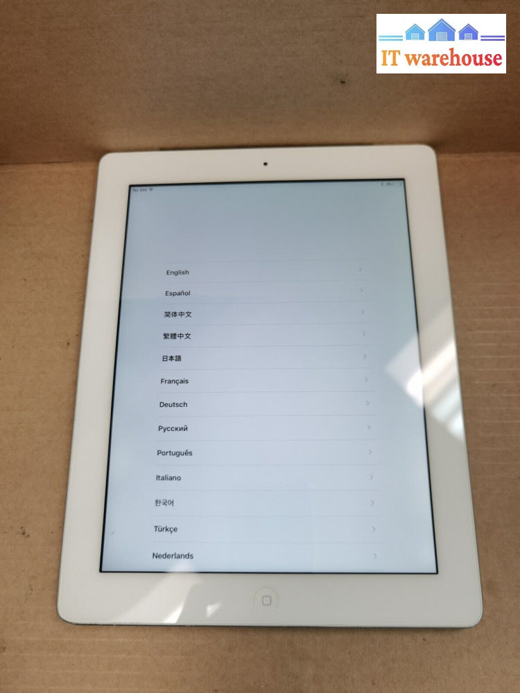 $ Apple Ipad 4 4Th Gen (A1459) 16Gb 9.7’ Wifi --As Is