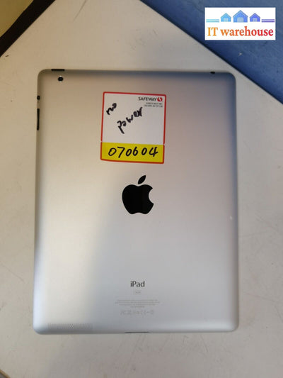 $ Apple Ipad A1395 2Nd Generation Black 9.7’ 16Gb (Can’t Power On)