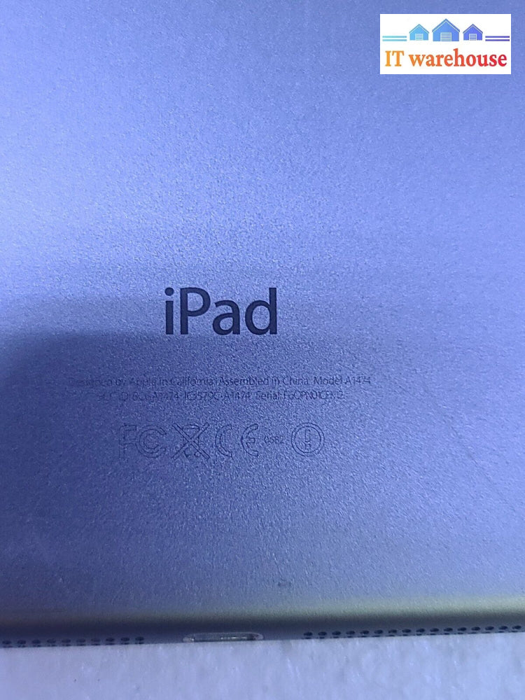 - Apple Ipad Air A1474 9. 7’ 1St Generation (Cracked As Is)