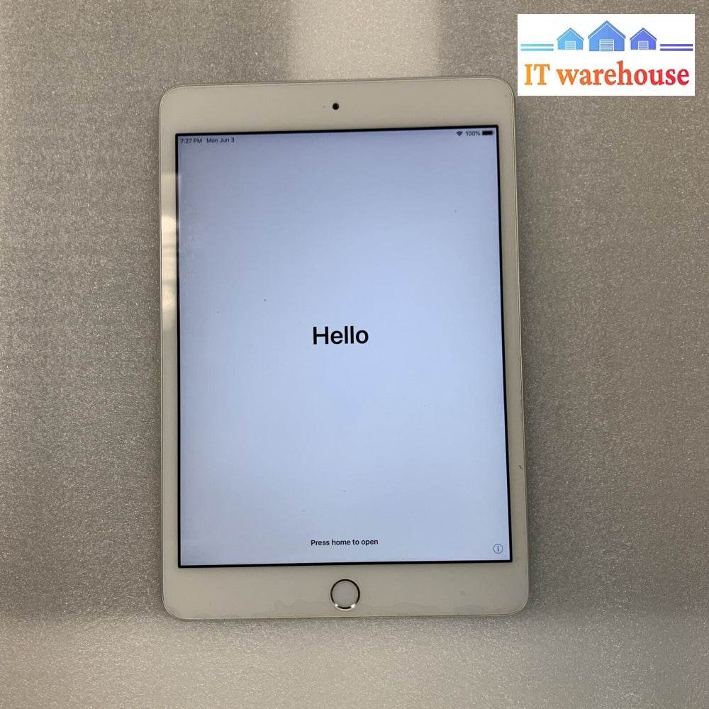 Apple Ipad Mini 3Rd Gen 16Gb 12.5.7 Silver (Read Please)