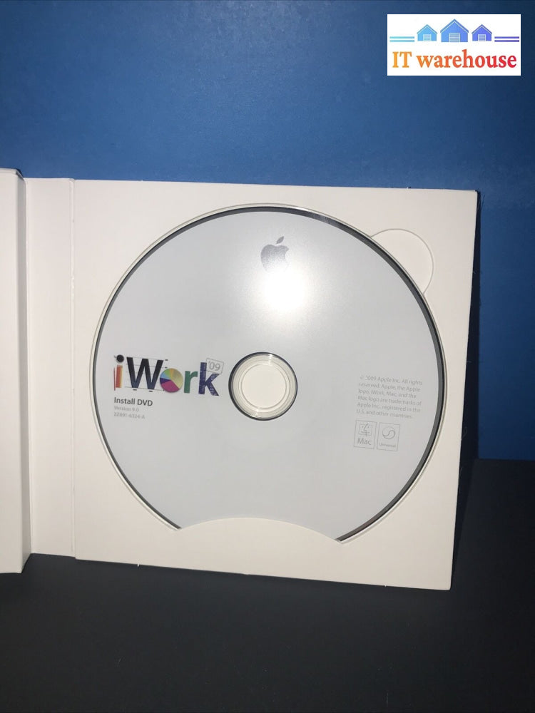 Apple Iwork ’09 V9.0.3 Installation Dvd