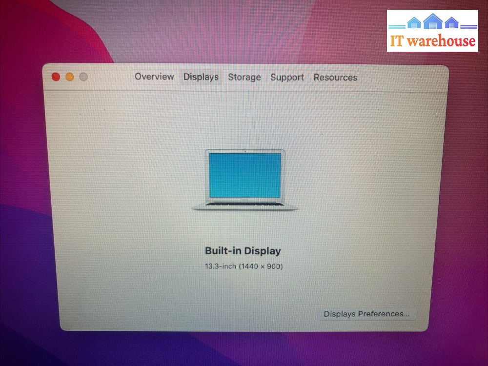 Apple Macbook Air 2015 A1466 13’ Laptop I5-5250U Cpu / 4Gb Ram 128Gb Ssd ~