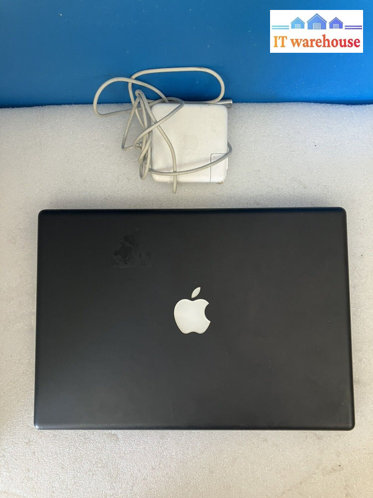 ~ Apple Macbook Black A1181 13’ 2008 Laptop C2D 2.4Ghz 4Gb + 250Gb Os 10.6 (Read)