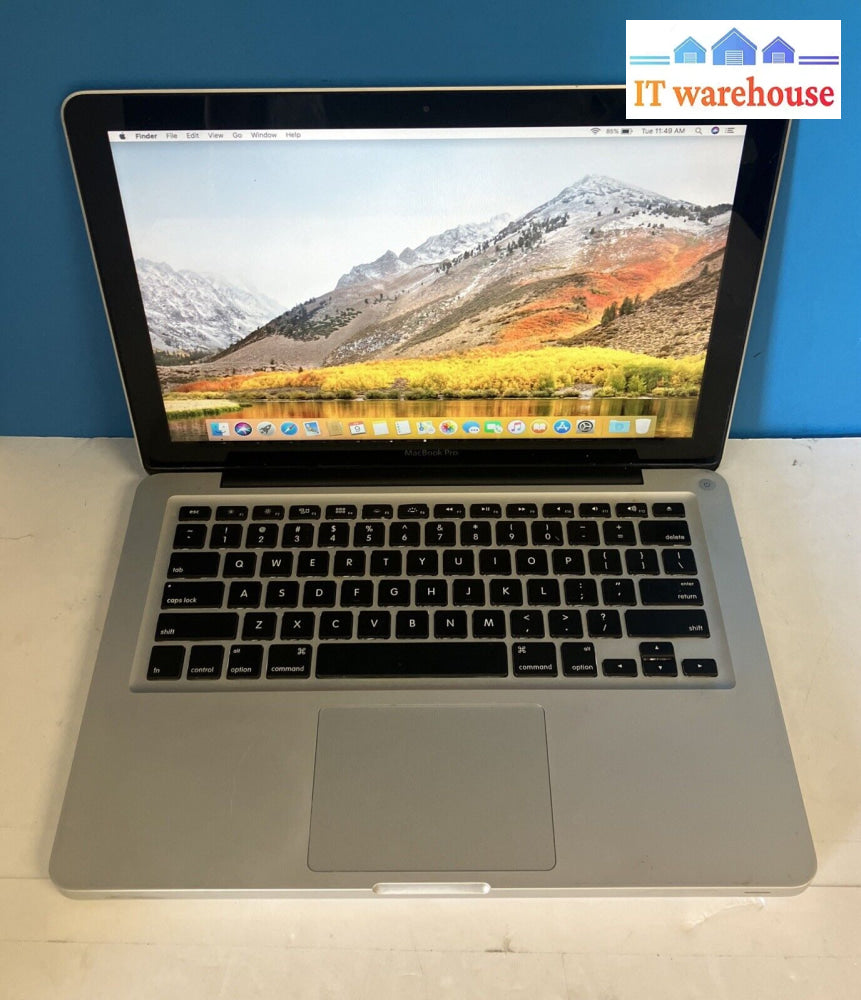 Apple Macbook Pro 2011 A1278 13’ Laptop I5-2435M Cpu/ 8Gb Ram/ 500Gb Hdd W/ Ac ~