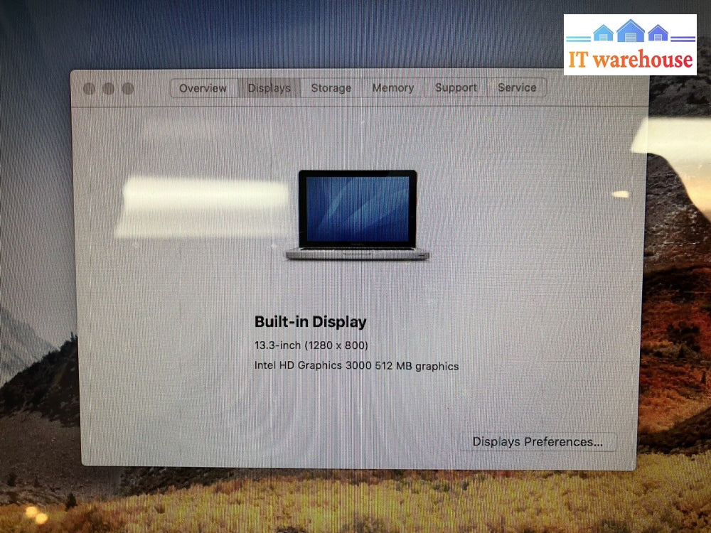 ~ Apple Macbook Pro A1278 13’ Early 2011 / Core I5-2415M 2.3Ghz /8Gb /500Gb Hdd