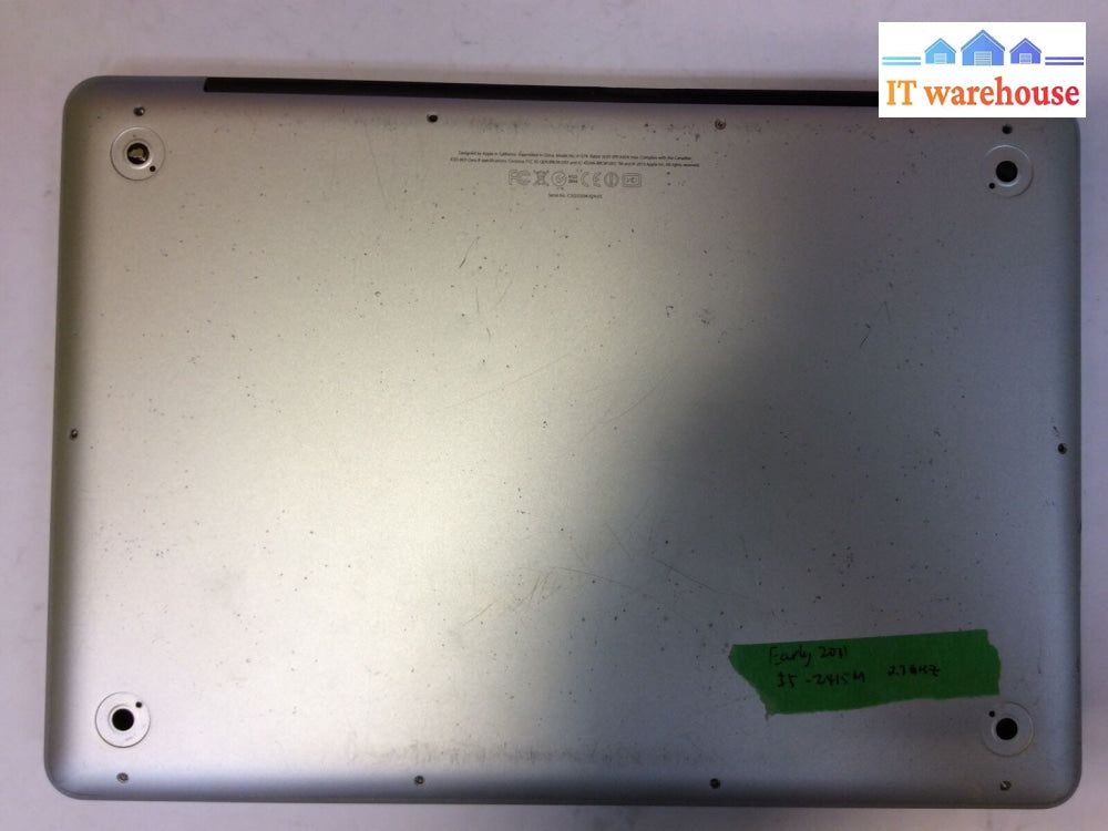 Apple Macbook Pro A1278 13”Laptop I5-2415M 2.3Ghz No Ram & Hdd For Parts(As Is)