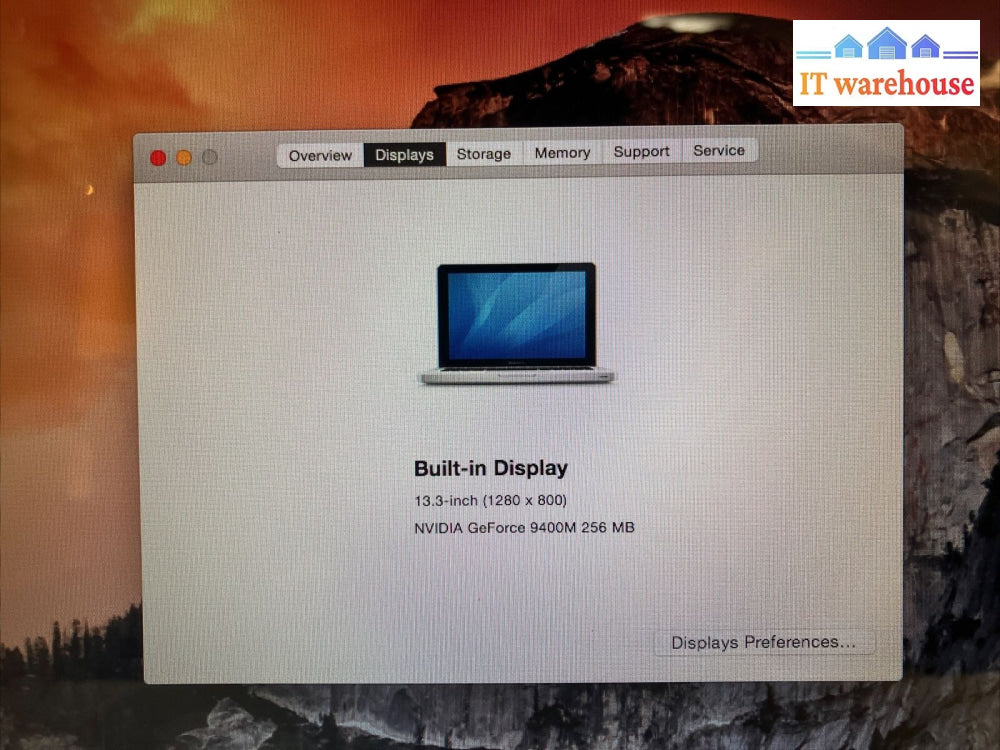 ~ Apple Macbook Pro A1278 13’ Mid 2009 /Core 2 Duo Cpu /8Gb Ram /1Tb Hdd Os10.10