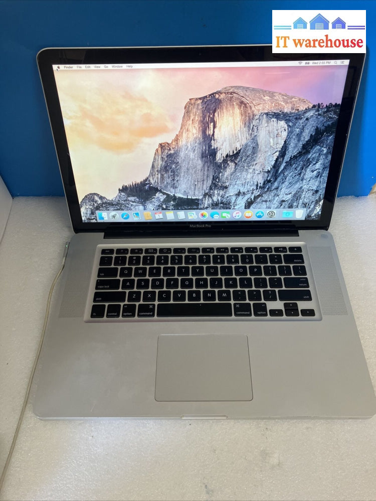 Apple Macbook Pro A1286 15’ Laptop C2D Cpu / 2Gb Ram 250Gb Hdd (Bad Battery) ~