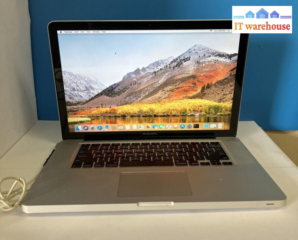 Apple Macbook Pro A1286 15’ Laptop I5-M520 Cpu / 8Gb Ram 120Gb Ssd (No Batt) ~