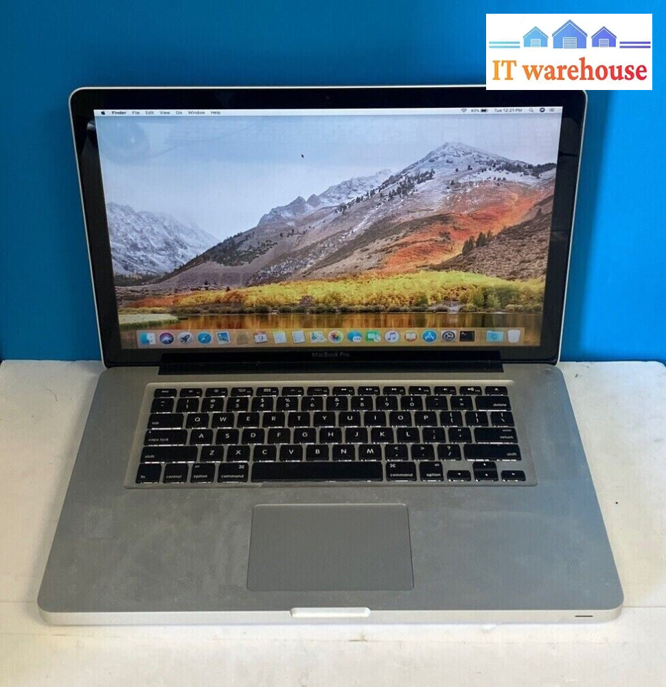 Apple Macbook Pro A1286 15’ Laptop I7-3615Qm Cpu/ 16Gb Ram / 256Gb Ssd (Read) ~