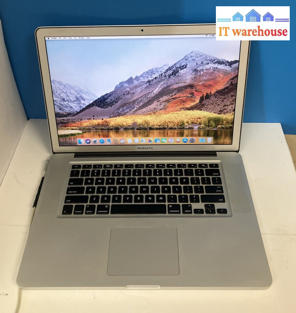 Apple Macbook Pro A1286 15’ Laptop I7-640M / 8Gb Ram 500Gb Hdd (Bad Battery) ~