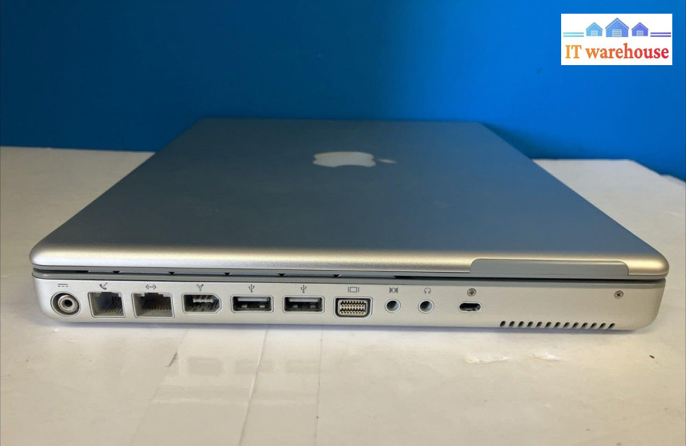 Apple Powerbook G4 A1104 Laptop Powerpc Cpu 1Gb Ram 80Gb Hdd Macos 10.5 ~