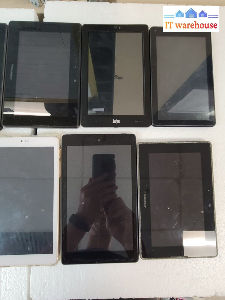 - (As Is) 10X Mixed Brand 7~9 Inch Tablet Kobo Blackberry Acer...