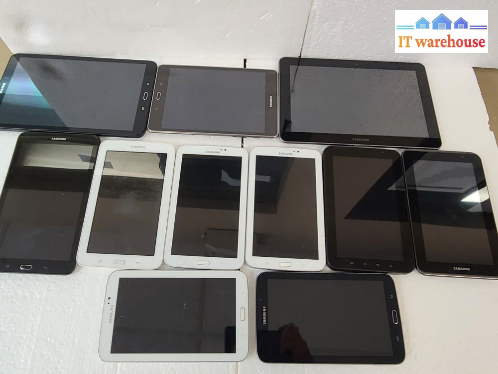 - (As Is) 11X Samsung Tablet Galaxy Sm-T580 T377W T217 T210 P7510...