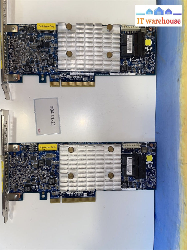 (As Is) 2X Microsemi Smartraid Card 3152-8I