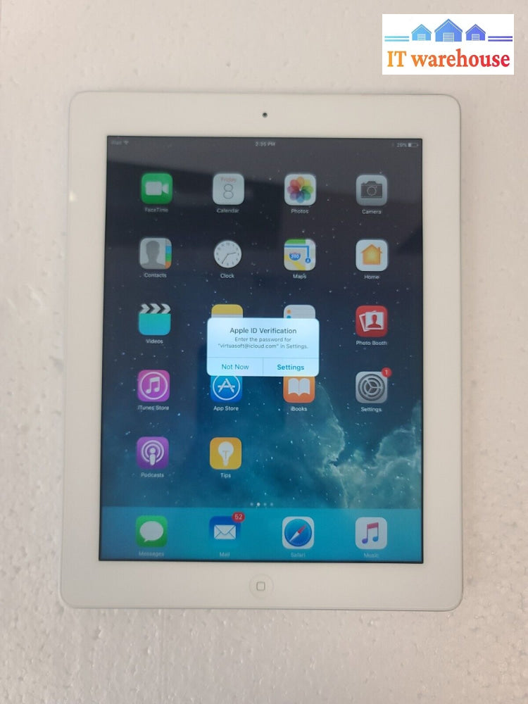 - (As Is) Apple Ipad 4 A1458 4Th Gen Generation 9.7’ 16Gb Wifi (*Read)