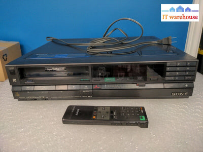 - (As Is) Sony Stereo Hifi Super Betamax Video Cassette Recorder Sl-Hf600