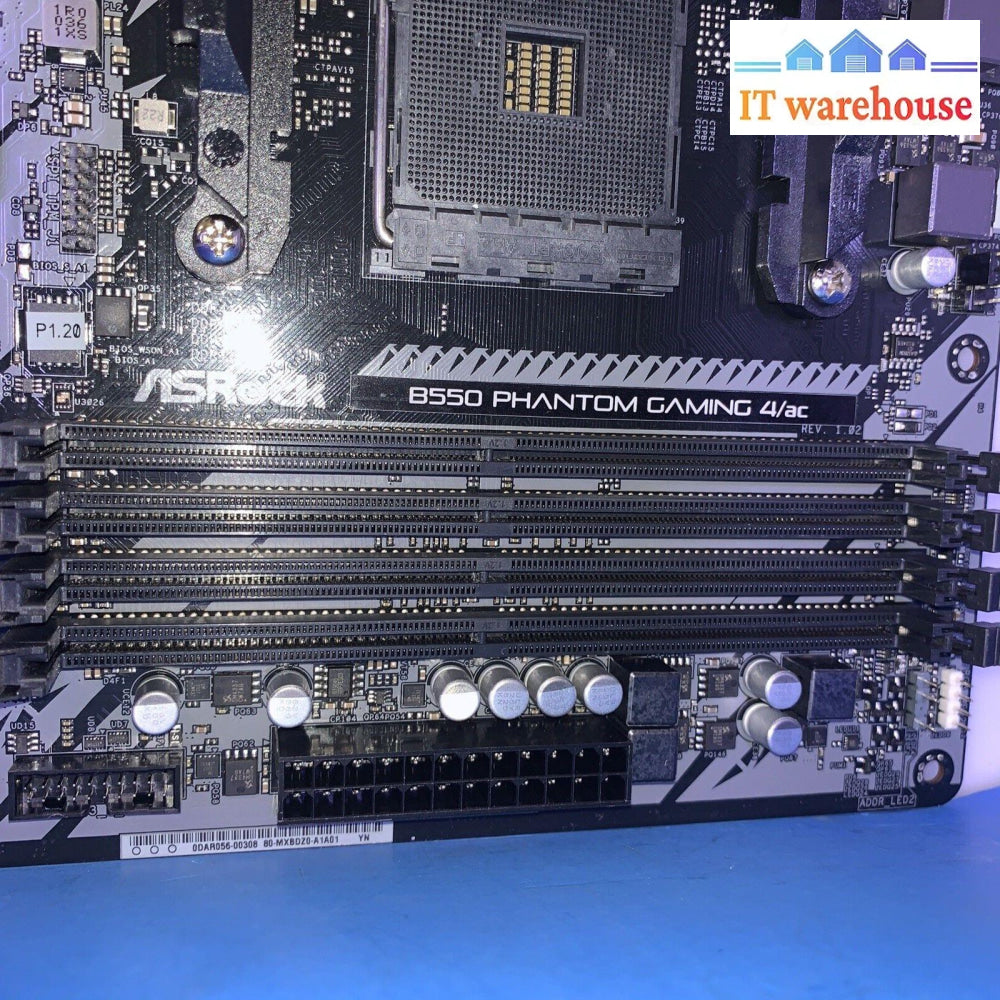 Asrock B550 Phantom Gaming 4/Ac Am4 Amd Sata 6Gb/S Atx Motherboard