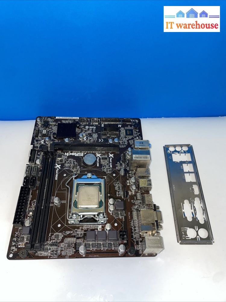 Asrock H81M-Hds Intel Lga1150 Ddr3 Microatx Motherboard + I/O Shield + I3-4150 Cp