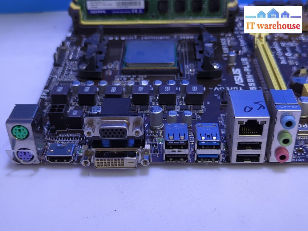 Asus A55Bm-Plus Fm2 Motherboard W/Amd A8-5600K Cpu/ 8Gb Ddr3 /Io Shield Tested -