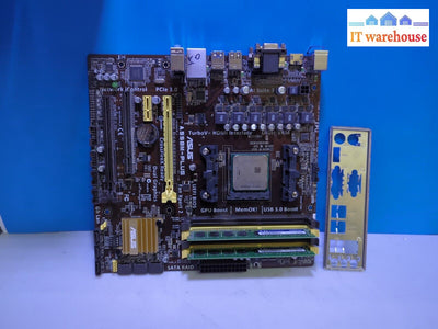 Asus A55Bm-Plus Fm2 Motherboard W/Amd A8-5600K Cpu/ 8Gb Ddr3 /Io Shield Tested -