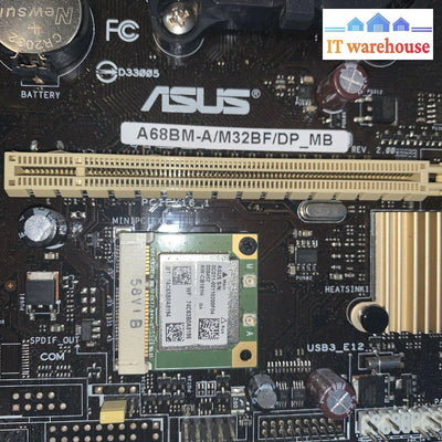 Asus A68Bm-A/M32Bf/Dp_Mb Fm2 + Motherboard With Wi-Fi Card + Amd A10-7800 Cpu