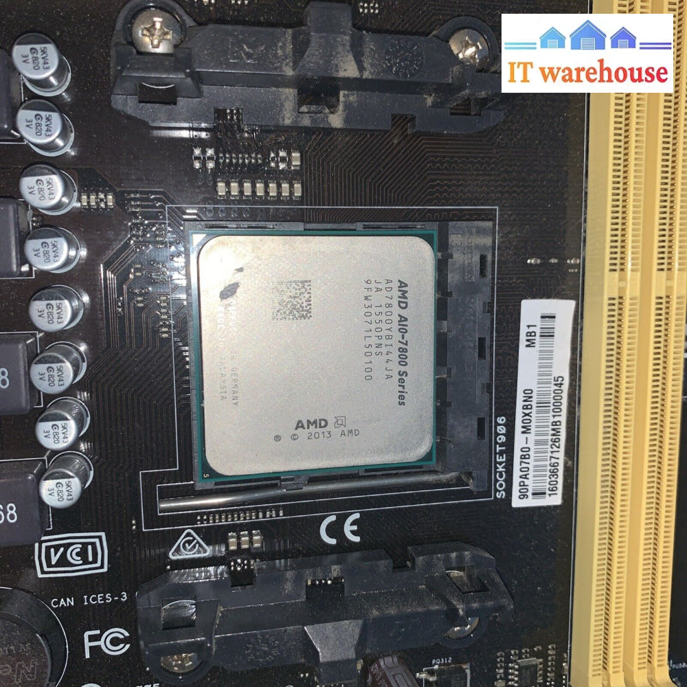 Asus A68Bm-A/M32Bf/Dp_Mb Fm2 + Motherboard With Wi-Fi Card + Amd A10-7800 Cpu