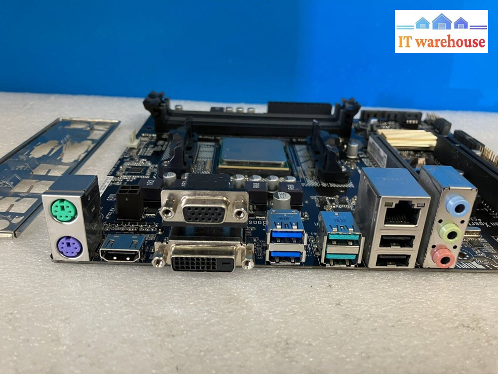 ~Asus A88Xm-A/Usb3.1 Motherboard Hdmi M-Atx Socket Fm2 + W/ Amd A4-6300 &Io Plate