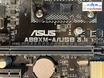 ~Asus A88Xm-A/Usb3.1 Motherboard Hdmi M-Atx Socket Fm2 + W/ Amd A4-6300 &Io Plate