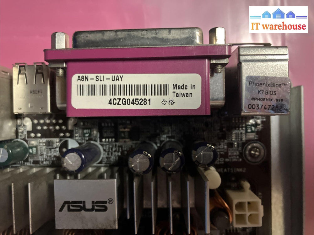 Asus A8N-Sli Am2 Ddr2 Motherboard With Amd Athlon 64 Cpu + I/O Shield ~