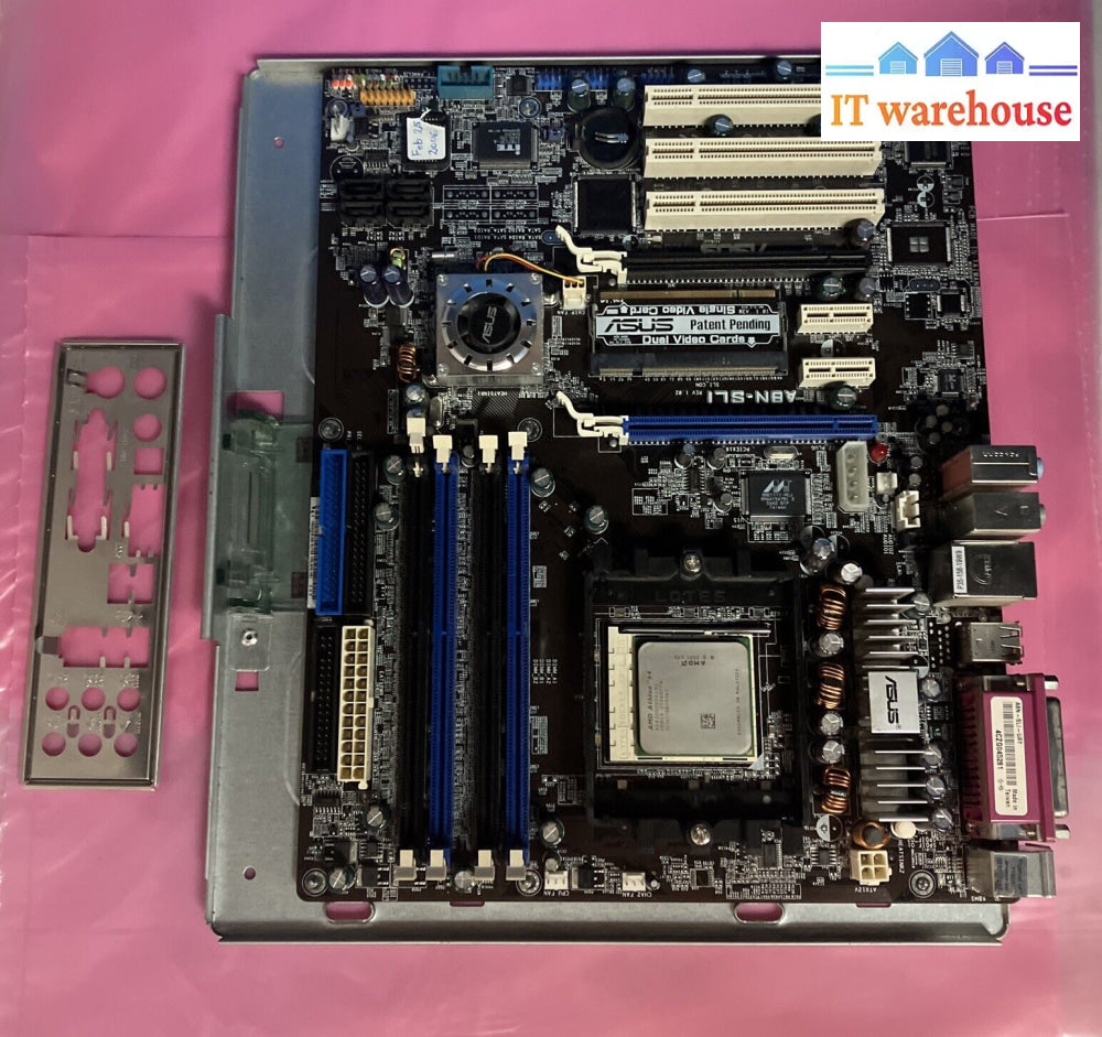 Asus A8N-Sli Am2 Ddr2 Motherboard With Amd Athlon 64 Cpu + I/O Shield ~