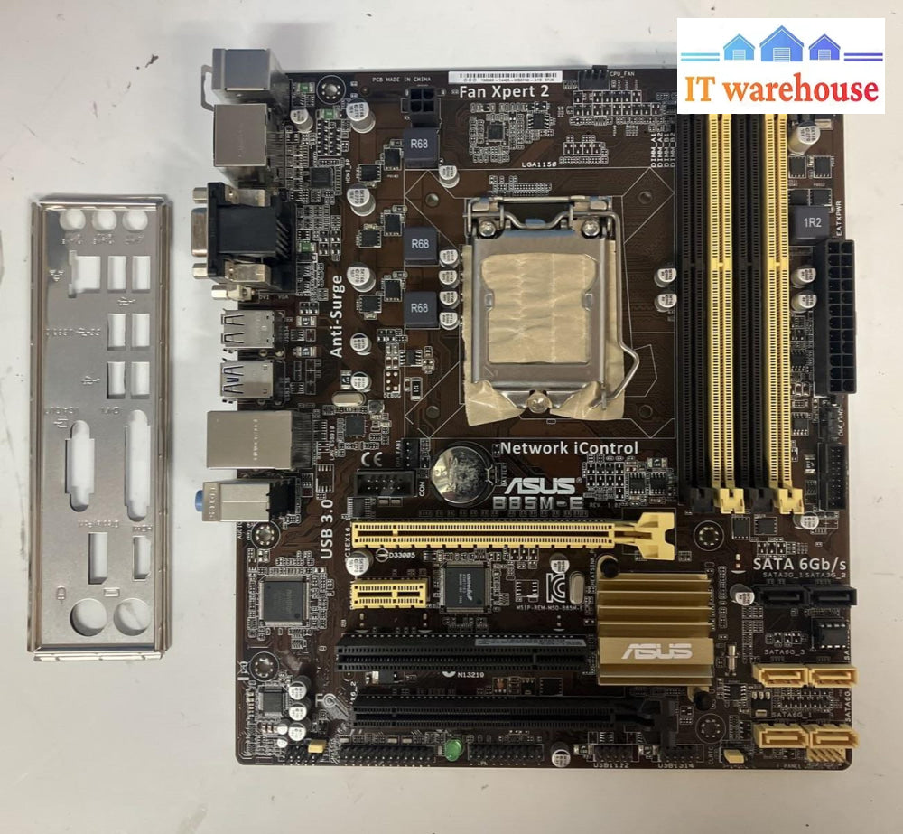 Asus B85M-E Motherboard Socket Lga 1150 Ddr3 With I/O Shield ~