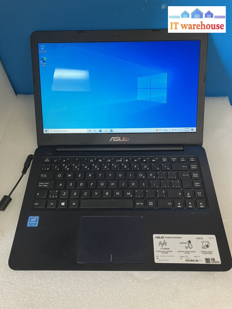 ~ Asus E402S 14’ Laptop Pentium N3710 1.6Ghz / 8Gb Ram 128Gb Ssd /Win10 (Read)