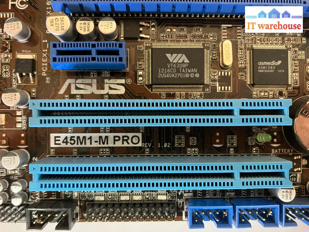 ~ Asus E45M1-M Pro Ddr3 Motherboard + Amd E 450 Processor