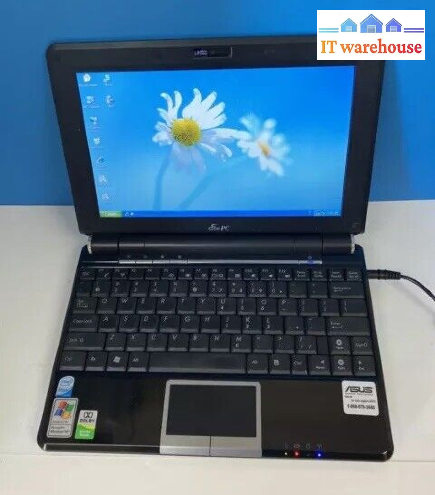 Asus Eee Pc 1000H 10’ Laptop Intel Atom Cpu / 2Gb Ram 160Gb Hdd (Bad Battery)~