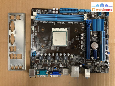 ~ Asus F1A55-M Lx3 U-Atx Amd Motherboard Socket Fm1 W/ Athlon Ii & Io Plate