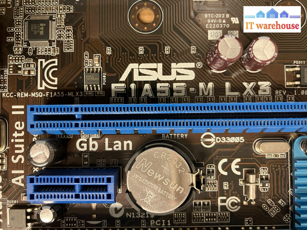 ~ Asus F1A55-M Lx3 U-Atx Amd Motherboard Socket Fm1 W/ Athlon Ii & Io Plate