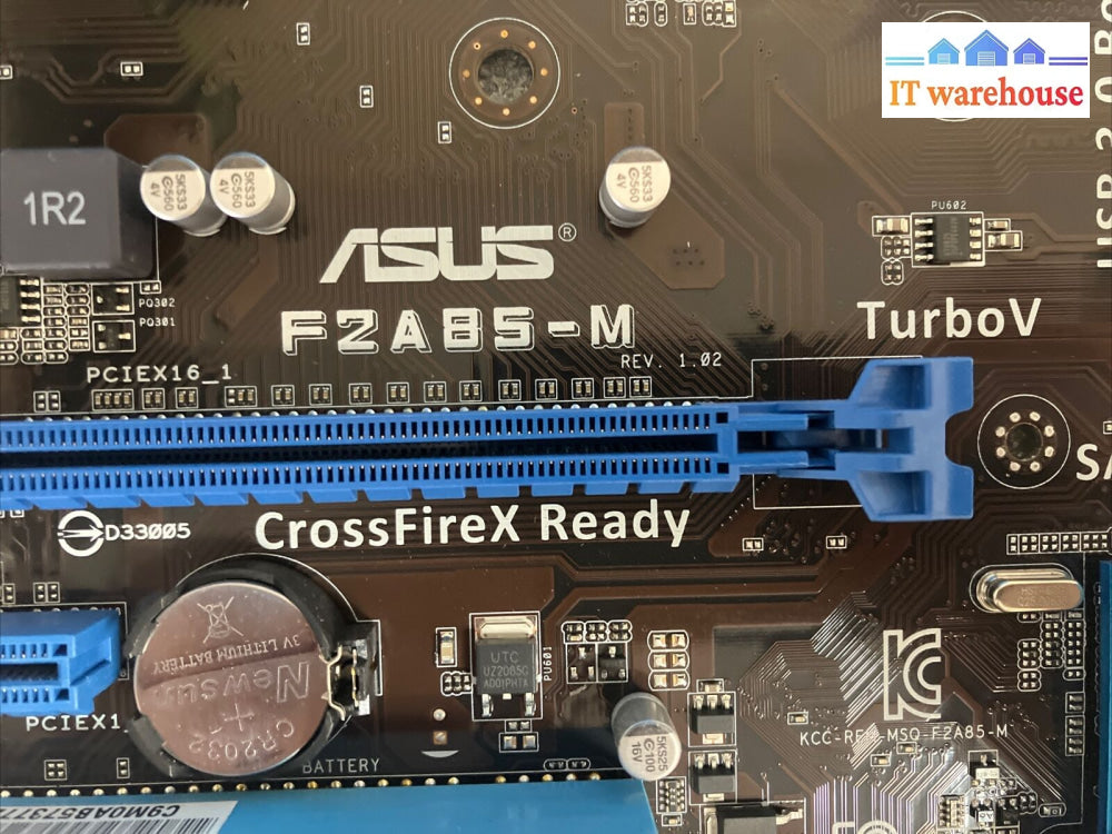 Asus F2A85-M Socket Fm2 Ddr3 M-Atx Motherboard With Amd A4-5300 Cpu & Io Plate ~