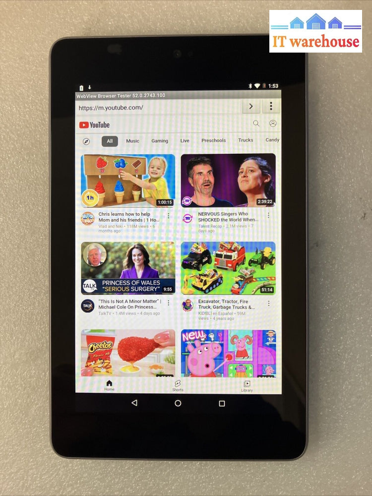 Asus Google Nexus 7 Android Wi-Fi Black 32Gb 7’ Tablet ~