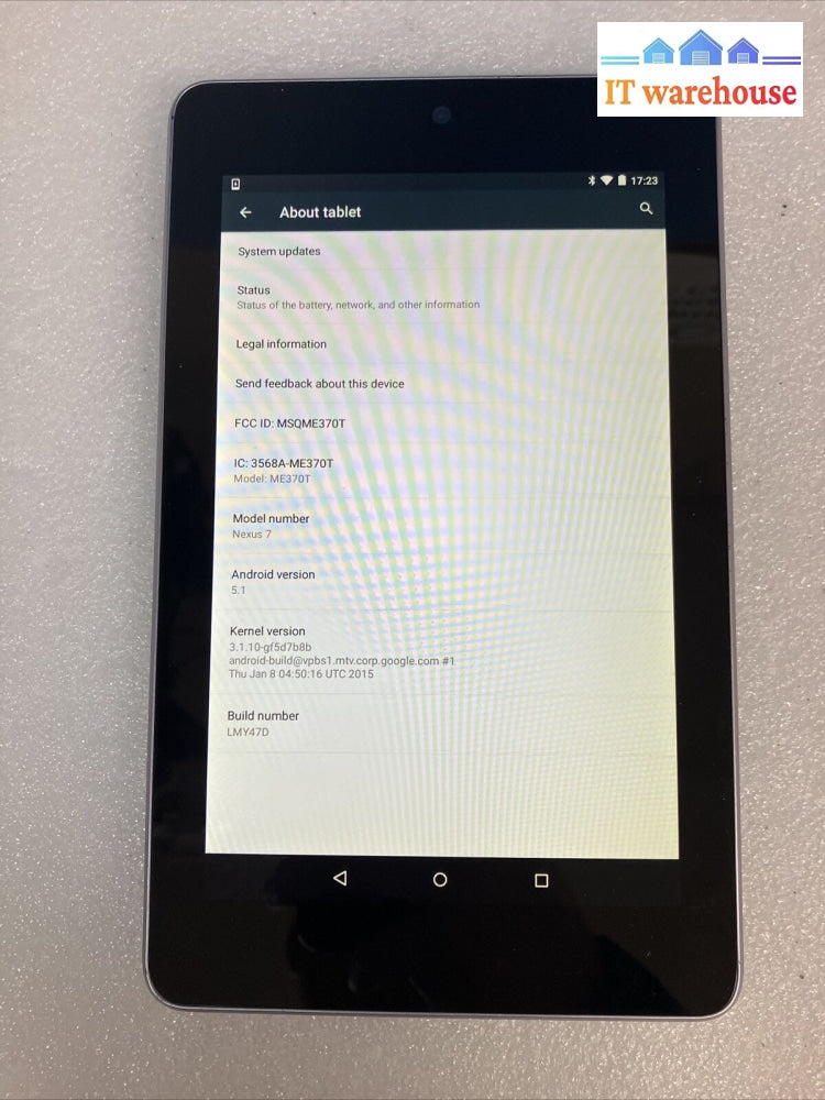 ~ Asus Google Nexus 7 Me370T Android Tablet Wi-Fi Black 16Gb 7’