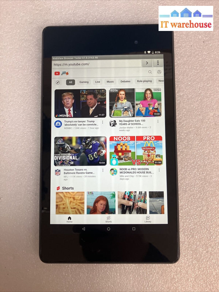 ~ Asus Google Nexus 7 Wi-Fi Black 16Gb 7’ Android Tablet (Read)